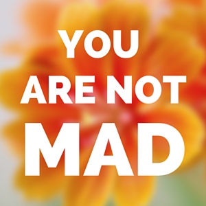 YOU ARE NOT MAD