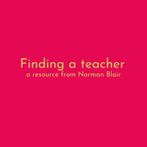 Read more about the article Choosing a teacher