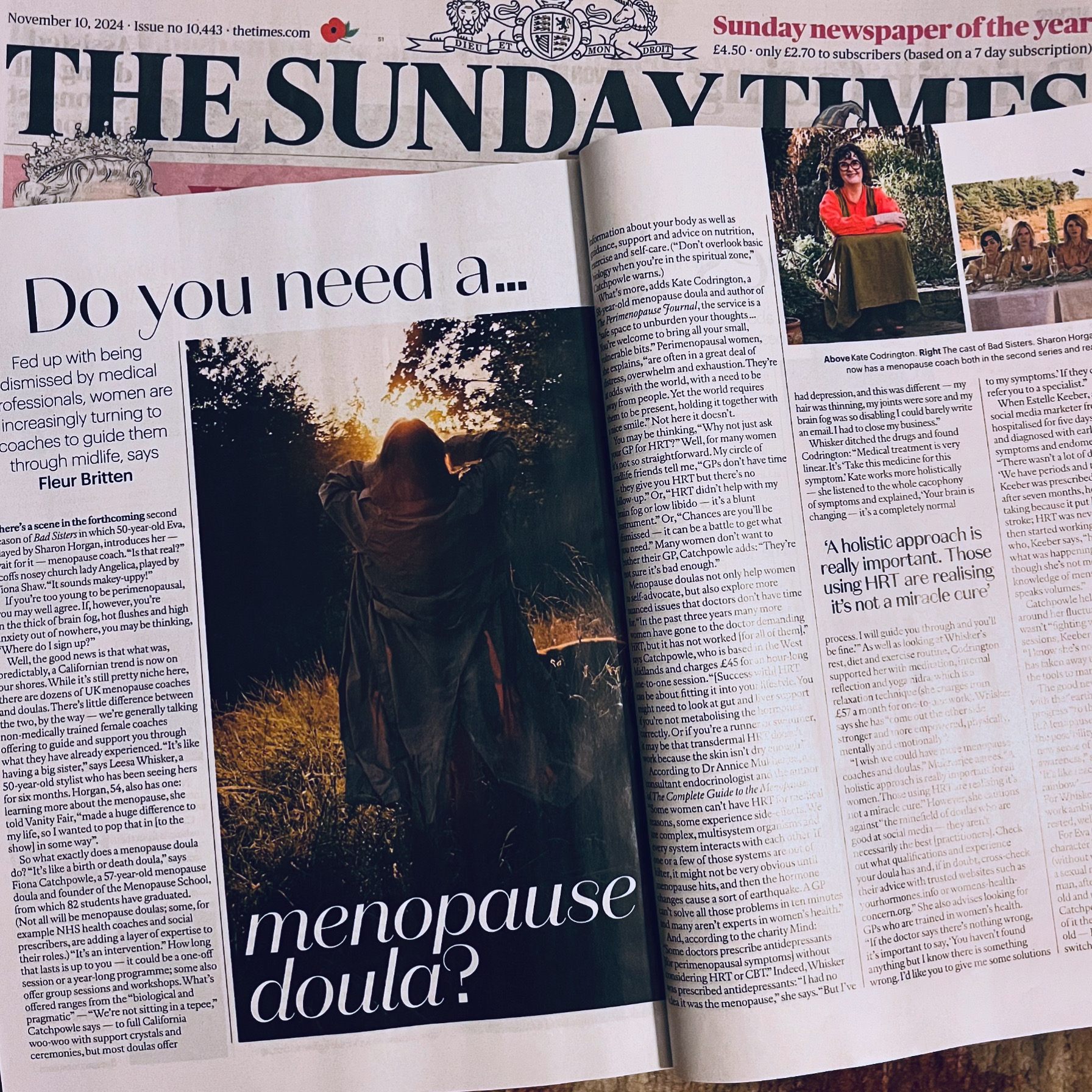 Read more about the article Sunday Times Style Magazine – Do Your Need a Menopause Doula?