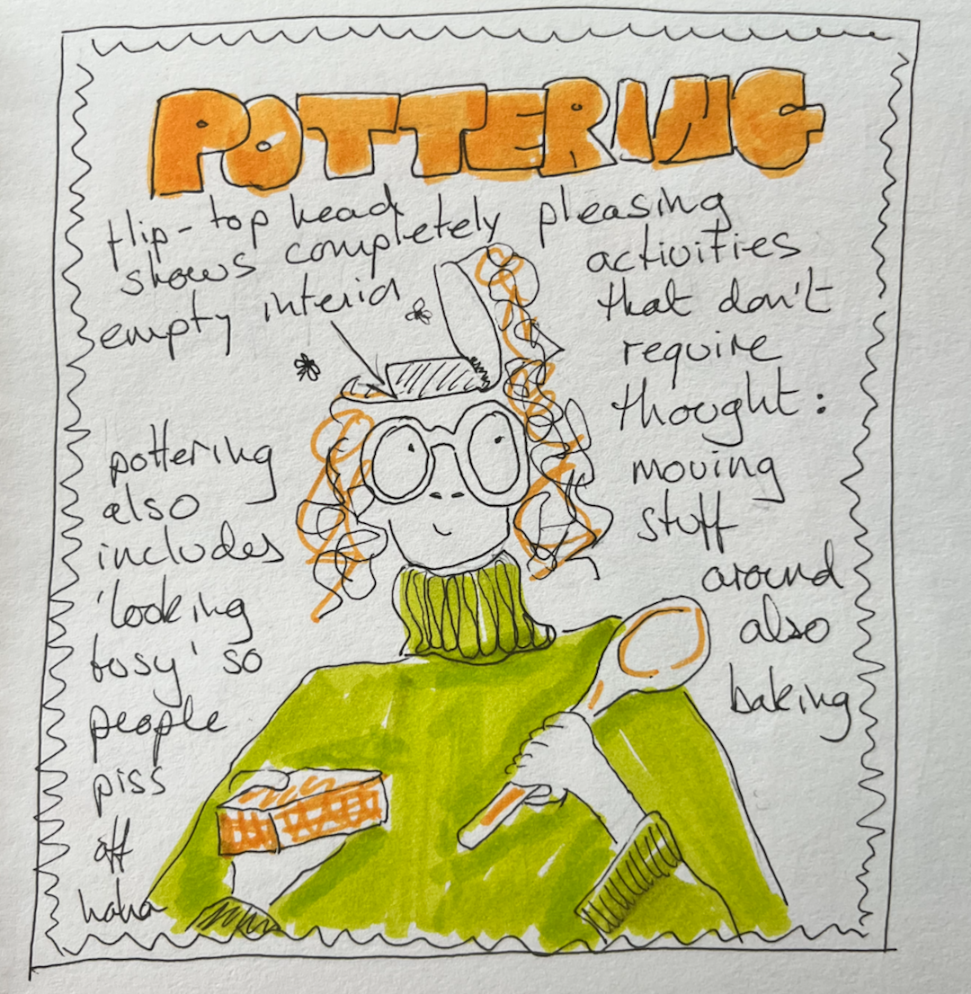 pottering