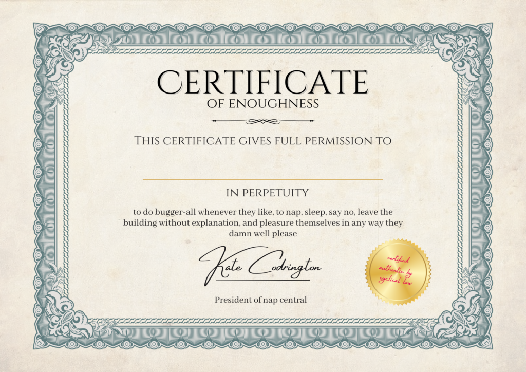 certificate-of-enoughness